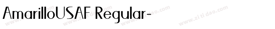 AmarilloUSAF Regular字体转换
